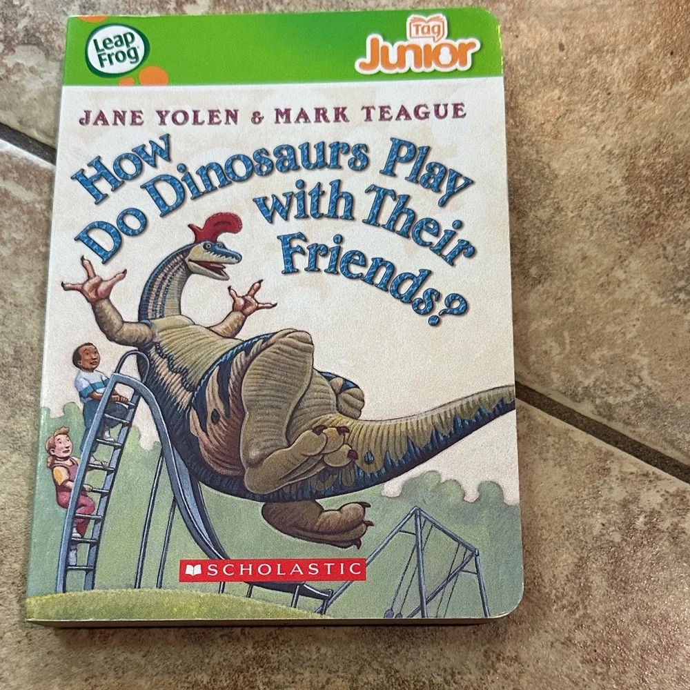 LeapFrog Tag Junior Books Lot 2 Sesame Street How Do Dinosaurs LeapReader